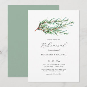Convites Janto de Ensaio de Casamento por Aquarela Botânica
