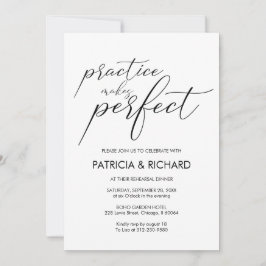 Convites Janto de ensaio de casamento Preto e Branco