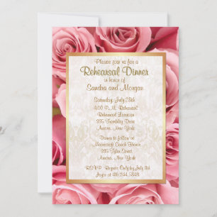 Convites Janto de Ensaio de Casamento Rosa Rosa Rosa Rosa R