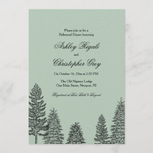 Convites Janto de ensaio de casamento russo - Pine Tree