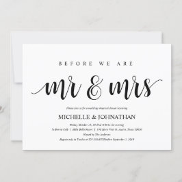 Convites Janto de ensaio de casamento russo, preto e branco