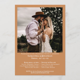 Convites Janto de ensaio de casamento simples do Ouro de fo