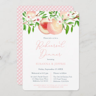 Convites Janto de Ensaio de Casamento Sul de Peach