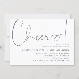 Convites Janto de Ensaio de Casamento, Tema Moderno Minimal