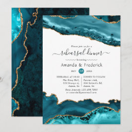 Convites Janto de ensaio de casamentos agitados e turquesa