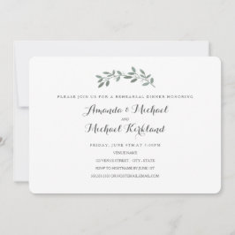 Convites Janto de ensaio de casamentos Eucalyptus elegante
