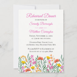 Convites Janto de ensaio de casamentos florais cor-de-rosa