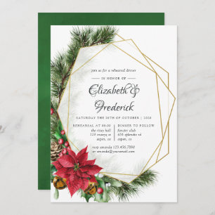 Convites Janto de ensaio de casamentos geométricos de Natal