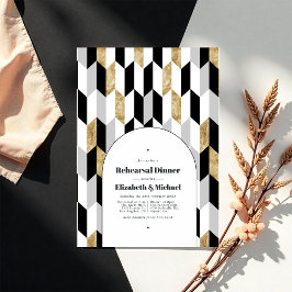 Convites Janto de ensaio de casamentos geométricos modernos
