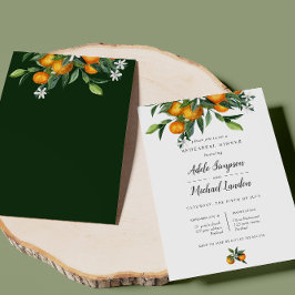 Convites Janto de ensaio de citros de laranja de tangerina