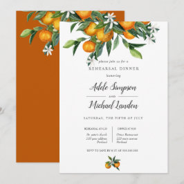 Convites Janto de ensaio de citros de laranja de tangerina