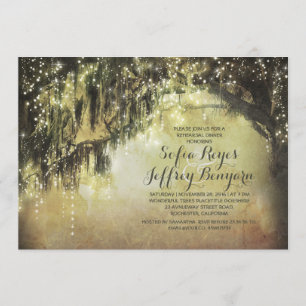 Convites janto de ensaio de colheita de árvores rusticage