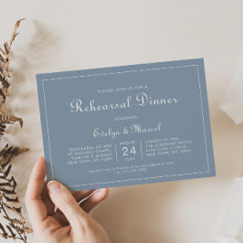 Convites Janto de ensaio de cor azul com poeira mínima form