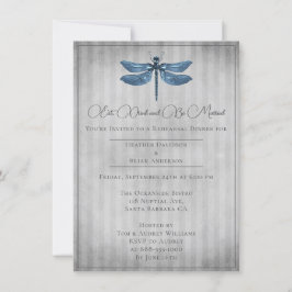 Convites Janto de Ensaio de Dragonfly Azul