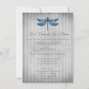 Convites Janto de Ensaio de Dragonfly Azul