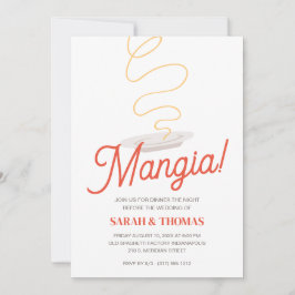 Convites Janto de ensaio de espaguete