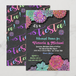 Convites Janto de ensaio de Fiesta Floral Mandala, mexicano