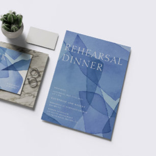 Convites Janto de Ensaio de Formas de Aquarela Moderna