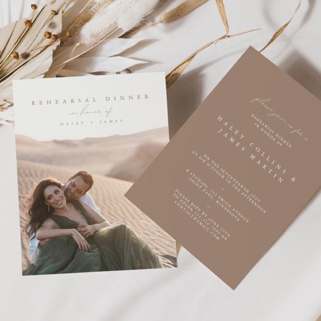 Convites Janto de Ensaio de Fotografias de Script Minimalis (Criador carregado)