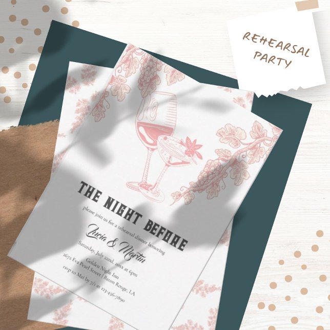 Convites Janto de Ensaio de Frutas de Uvas Elegante (Criador carregado)