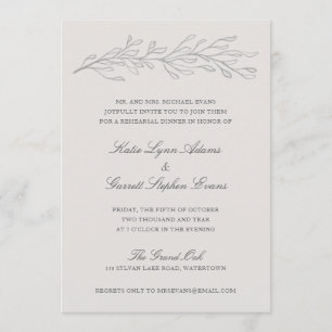 Convites Janto de ensaio de galho com pinheiro de Cinza leg