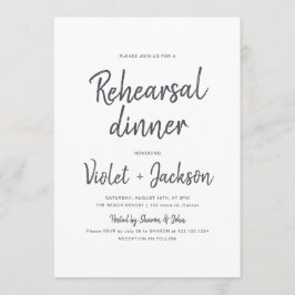 Convites Janto de ensaio de guião preto e branco minimalist