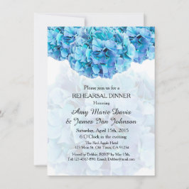 Convites Janto de ensaio de hydrangea azul convida hydrange