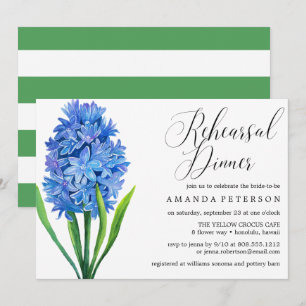 Convites Janto de ensaio de Hydrangea azul de Flor Trendy