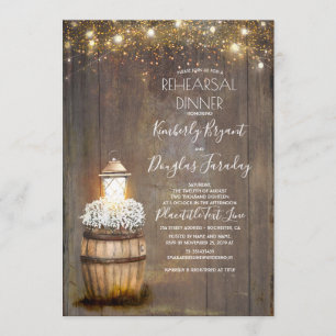 Convites Janto de ensaio de Lanterna Rústica Respiratória d