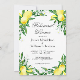 Convites Janto de ensaio de limões Vermelhos