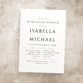 Convites Janto de ensaio de Luxe Moderno Elegante Simples