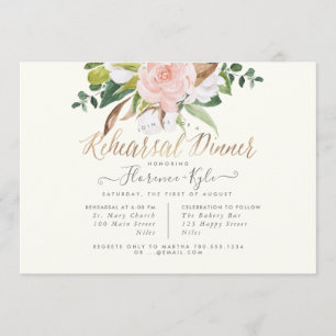 Convites Janto de ensaio de Magnolia Rosa de algodão russo