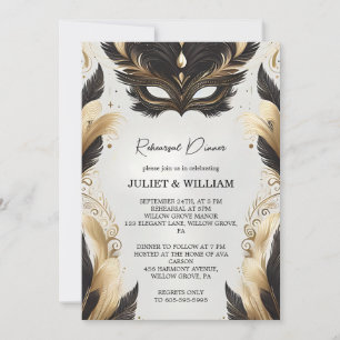 Convites Janto de ensaio de Mascarada de esferas do baile d