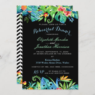 Convites Janto de ensaio de negro tropical