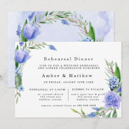 Convites Janto de ensaio de pedras azul-roxas Hyacinth