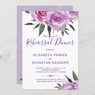 Convites Janto de ensaio de peões roxos boêmicos