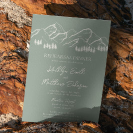 Convites Janto de Ensaio de Pinheiros da Montanha Verde Sag