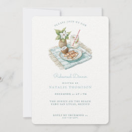 Convites Janto de ensaio de praia | Casamento no inverno