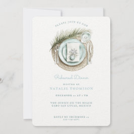 Convites Janto de ensaio de praia | Casamento no inverno