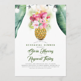 Convites Janto de Ensaio de Praias de Vase Floral de Pineap