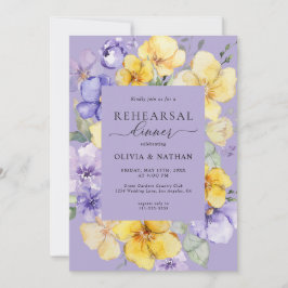 Convites Janto de ensaio de Primavera de Flores Amarelas la