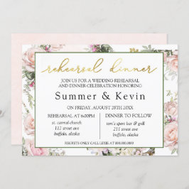 Convites Janto de ensaio de rosa rosa-rosa primavera Summer