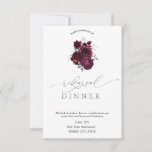 Convites Janto de ensaio de Rosas de Borgonha<br><div class="desc">Flores borgonhetas em fundo branco.</div>
