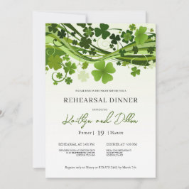 Convites Janto de ensaio de Shamrock irlandês
