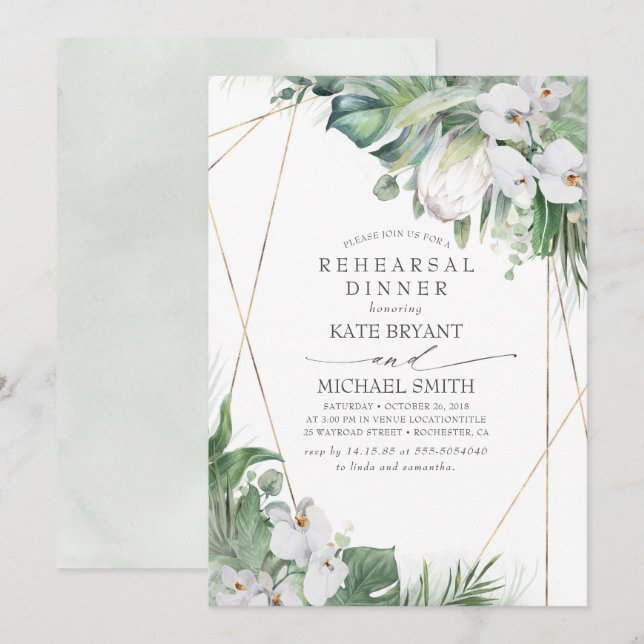 Convites Janto de Ensaio de Tropismo com Orquídeas Proteica (Frente/Verso)