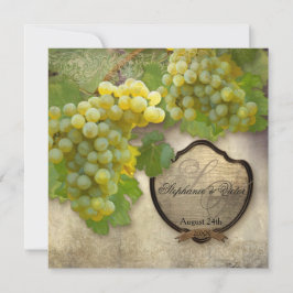 Convites Janto de ensaio de uvas Chardonnay