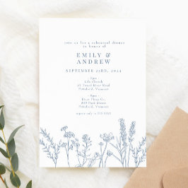 Convites Janto de ensaio de Wildflower Periwinkle