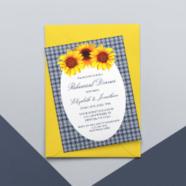 Convites Janto de ensaio de Xadrezes de girassol