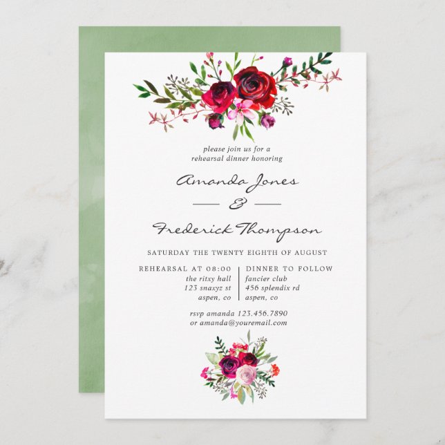 Convites Janto de ensaio do Casamento outono de outono (Frente/Verso)