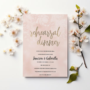 Convites Janto de ensaio do colar de pêssego branco Elegant